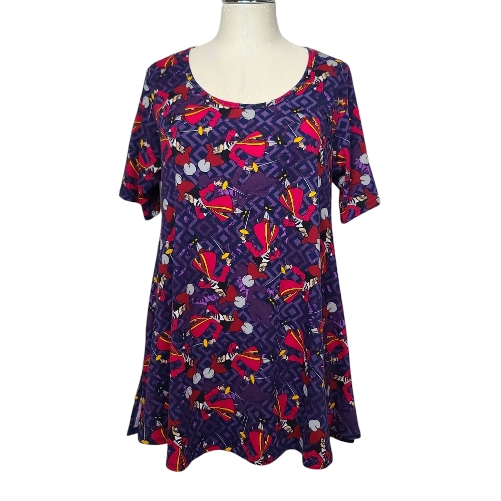NWT LuLaRoe Disney Captin Hook Purple Red Perfect T Shirt M